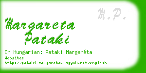 margareta pataki business card